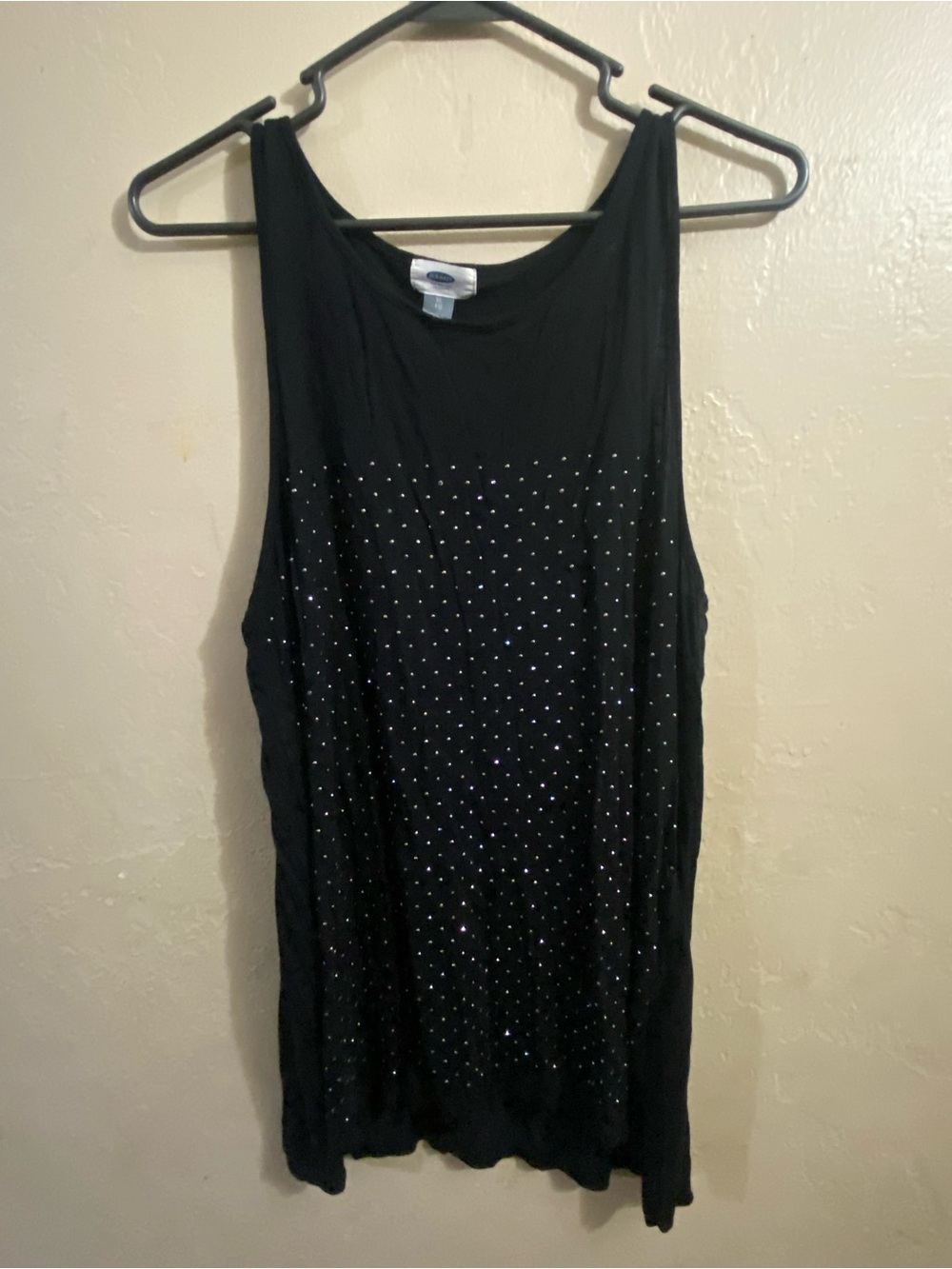 Black embellished Tank Top Old Navy XL
